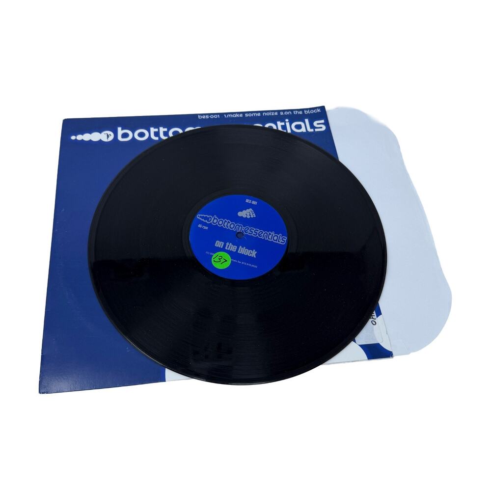 Make Some Noize Vinyl Record DJ label Bottom Essentials Rare Find! Indie